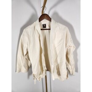 Toyo Martial Arts Gi Uniform Size 3 Natural Cotton Karate Judo Set Unbleached